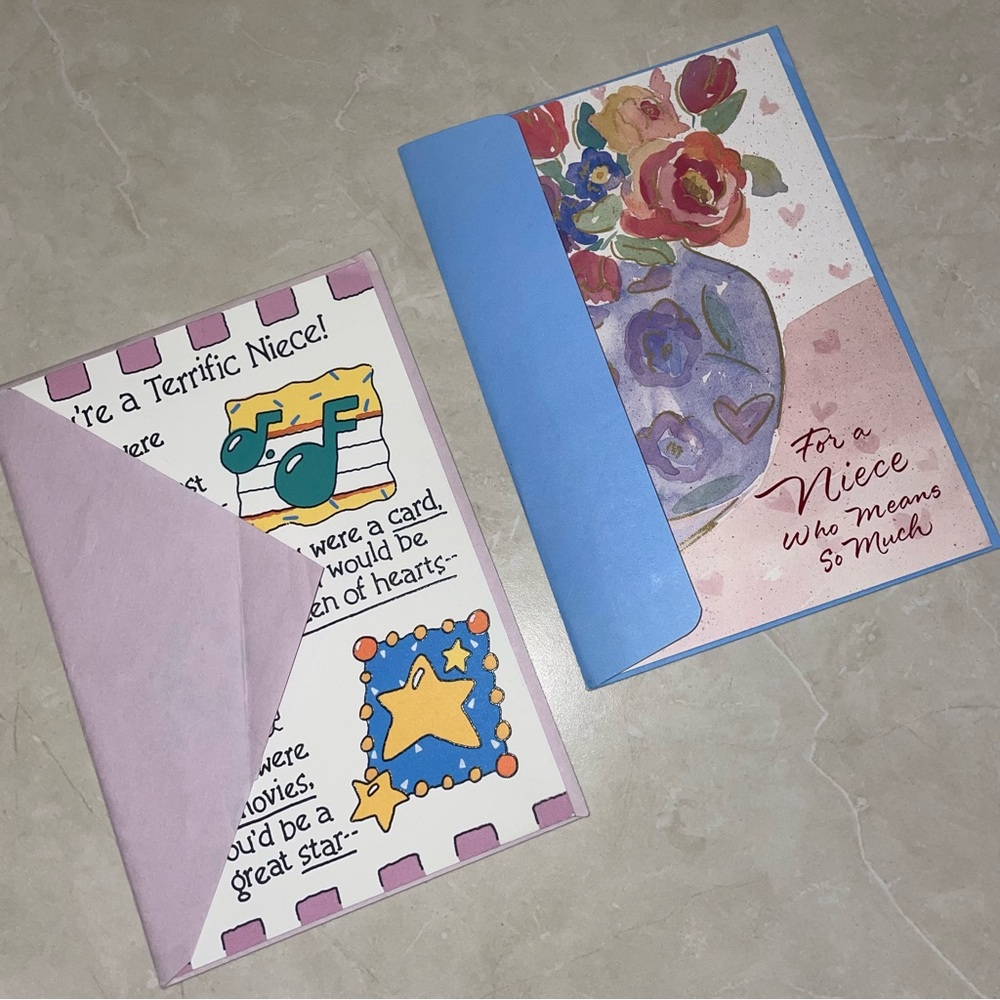 2 Happy Birthday Niece Cards